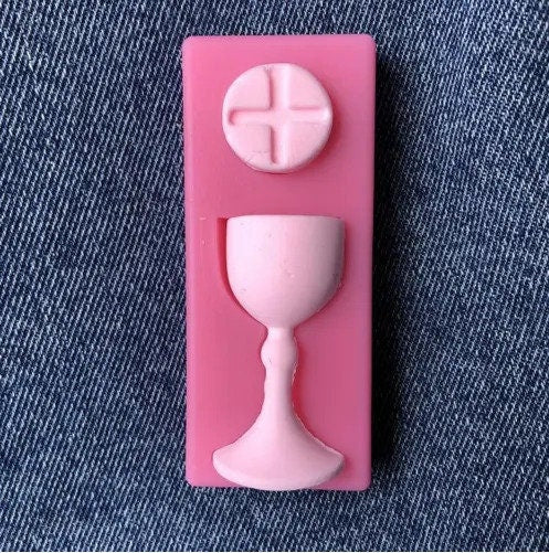 Charlice Cup Baptism First Communion Cake Decor Chocolate mold, Fondant mold