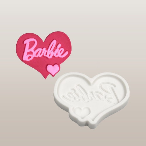 Barbie Heart Silicone Mold - cake, fondant, chocolate mold