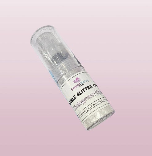 Hologram Opal iridescent edible cake glitter pump 10g High Shine large particle glitter