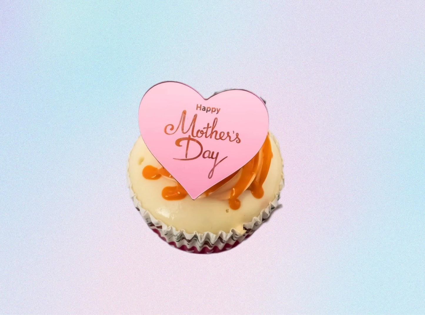 10 pk Metallic Mirror Cupcake Toppers - Cake Toppers, Cupcake Charms, Happy Easter Gold Cupcake Toppers