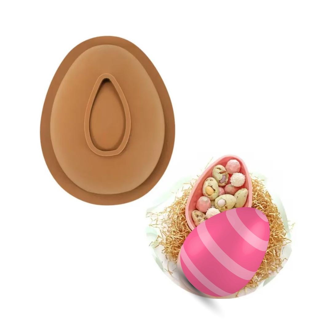 7 in large silicone easter egg chocolate mold