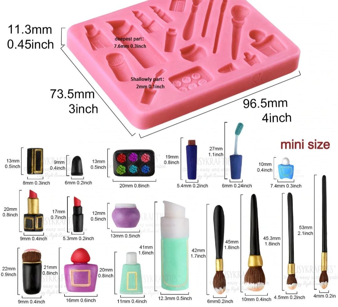 Make up Silicone Mold - sugar craft fondant tools cake decorating soap mould baking tool