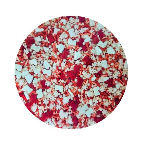 Winter Wonderland christmas theme Sprinkle mix - cake decor, sprinkles, Sprinkle rods, mettalic